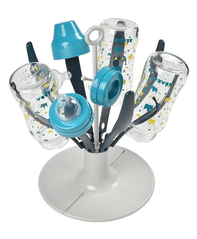Beaba Składana suszarka do butelek i smoczków Kwiat blue KOLEKCJA 2017 Beaba Składana suszarka do butelek i smoczków Kwiat blue KOLEKCJA 2017