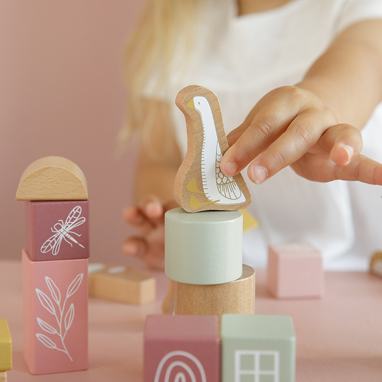 Little Dutch, Zestaw klocków Róż