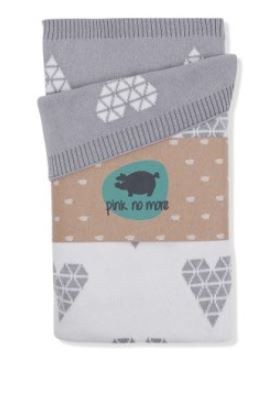 Pink no more, Dwustronny tkany kocyk