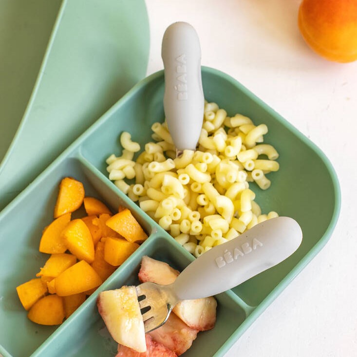 Beaba, Zestaw pierwszych sztućców ze stali nierdzewnej Beaba, Zestaw pierwszych sztućców ze stali nierdzewnej