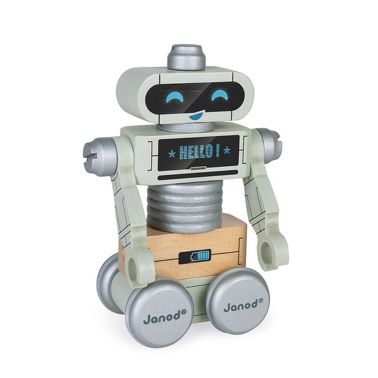 Janod, Drewniane roboty do składania ze śrubokrętem Brico'kids Janod, Drewniane roboty do składania ze śrubokrętem Brico'kids