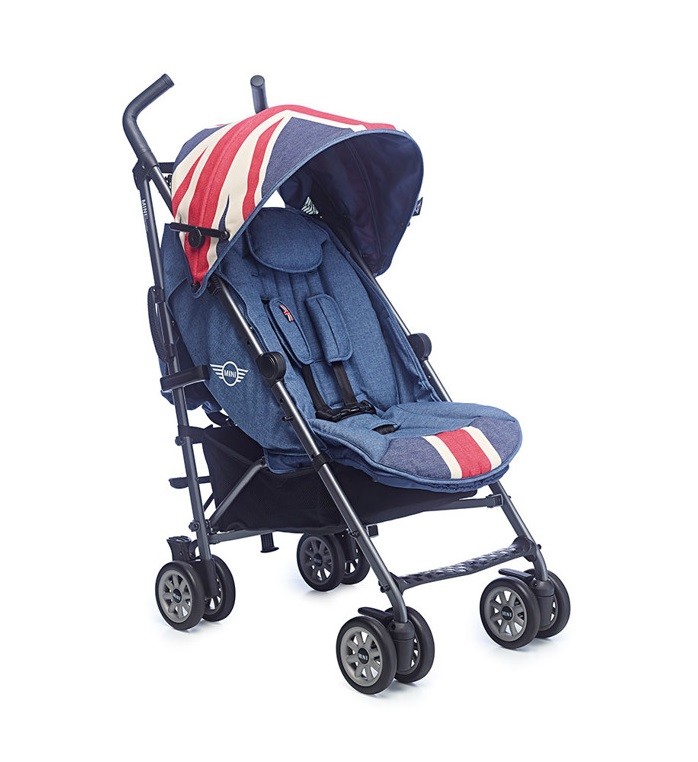 Easywalker, Wózek spacerowy z osłonką przeciwdeszczową 6,5kg Union Jack Vintage Easywalker, Wózek spacerowy z osłonką przeciwdeszczową 6,5kg Union Jack Vintage