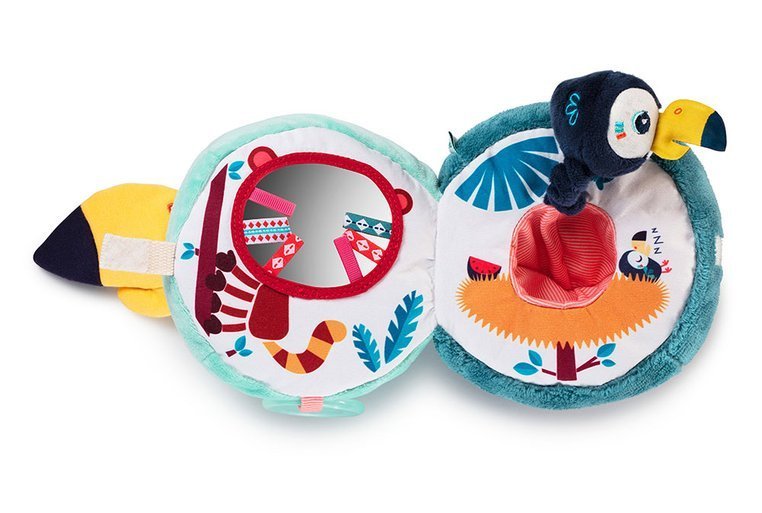 Lilliputiens, Przytulanka aktywizująca wielofunkcyjna Tukan Pablo 9 m+