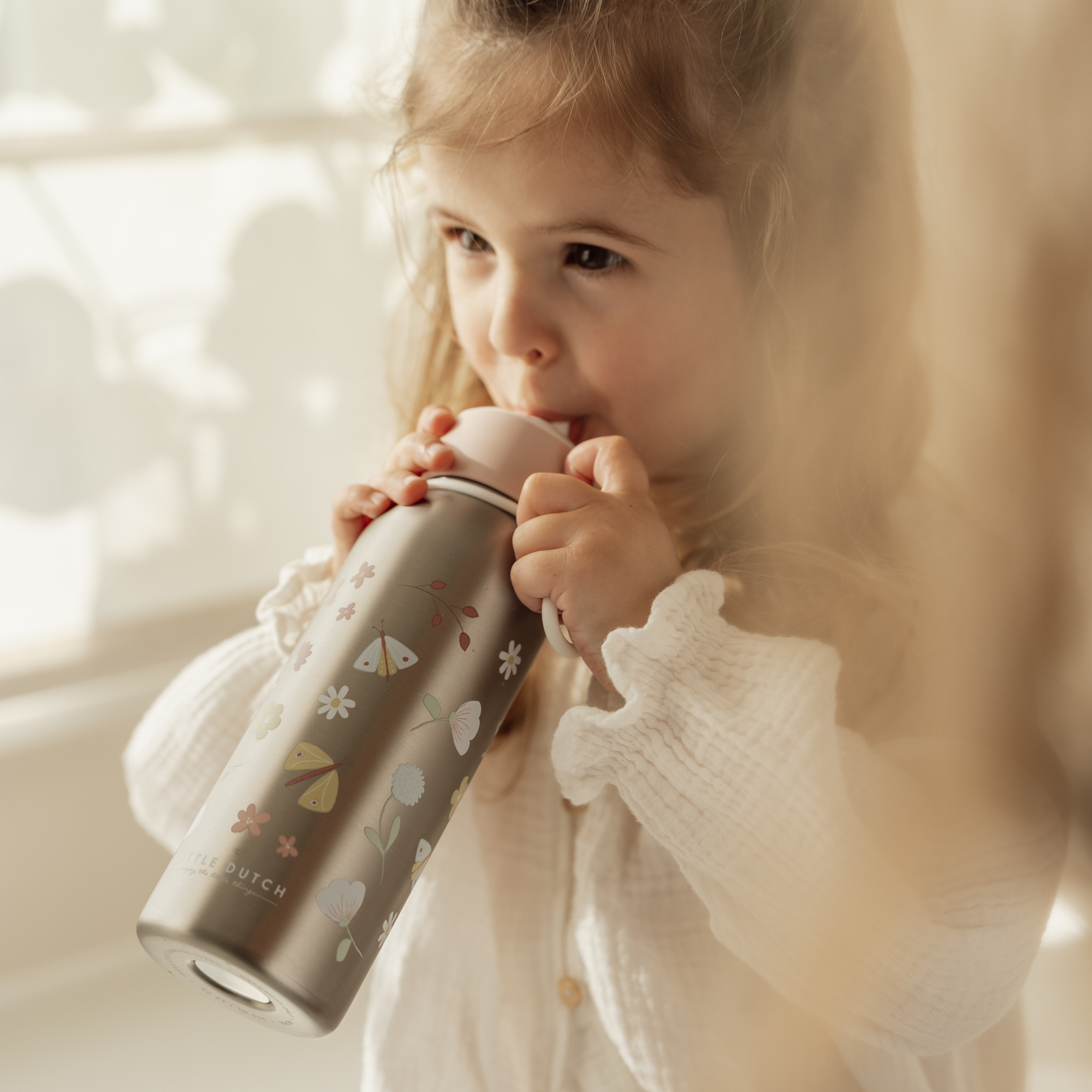 Little Dutch,  Bidon termiczny 350 ml Flowers & Butterflies