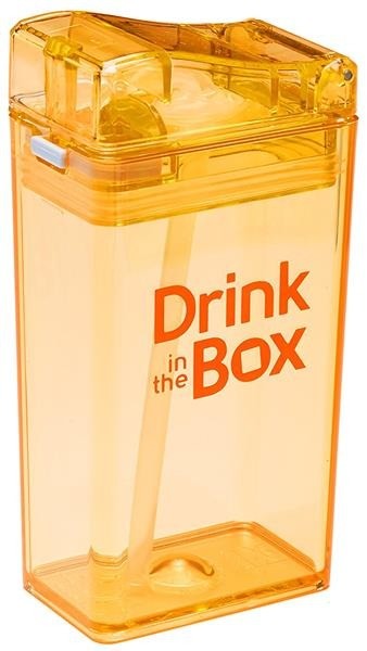 Drink In The Box, Bidon ze słomką orange 240ml Drink In The Box, Bidon ze słomką orange 240ml
