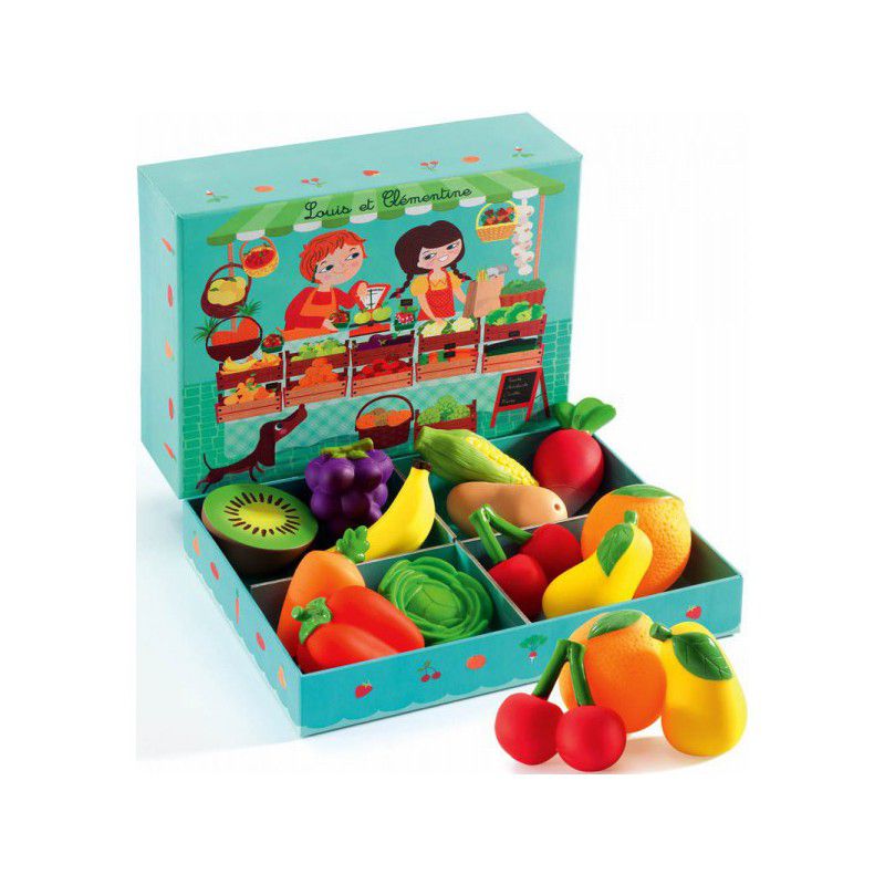 Djeco, skrzyneczka z warzywami i owocami