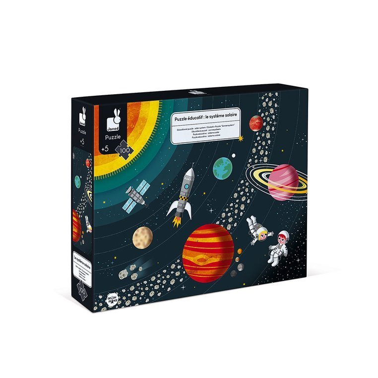 Janod, Puzzle edukacyjne Układ słoneczny 100 elementów 5+ Janod, Puzzle edukacyjne Układ słoneczny 100 elementów 5+