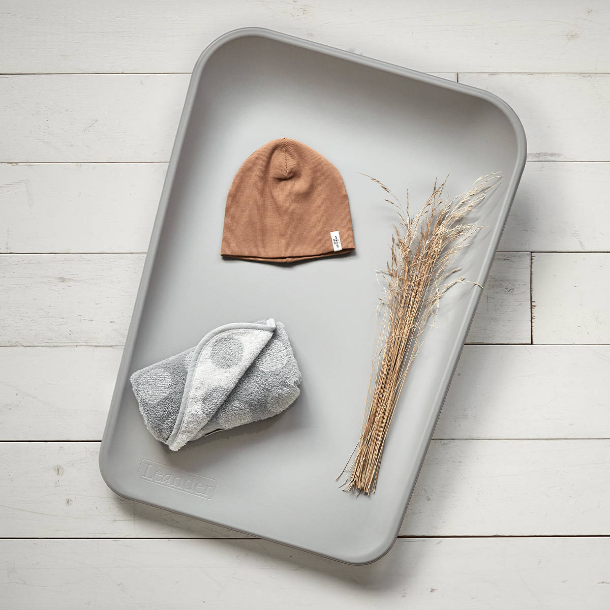 Leander, przewijak Matty perłowy szary Leander, przewijak Matty perłowy szary