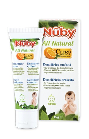 Nuby, pasta do zębów z naturalnych składników