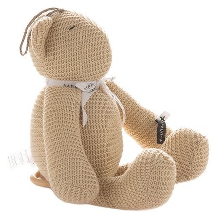 Bamboom, Miękki miś z pozytywką 40cm - żółty