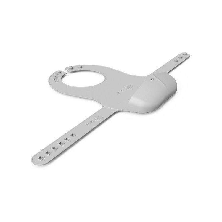 Everyday Baby, Śliniak silikonowy z kieszonką, szary