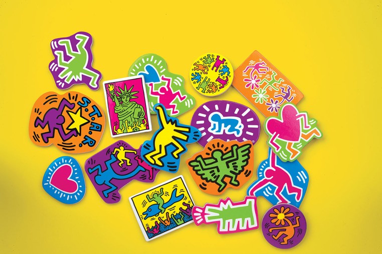 Mudpuppy, Zestaw drewnianych magnesów Keith Haring 35 elementów
