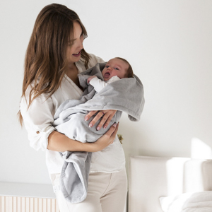 Poofi, Kocyk Minky - srebrzysty szary