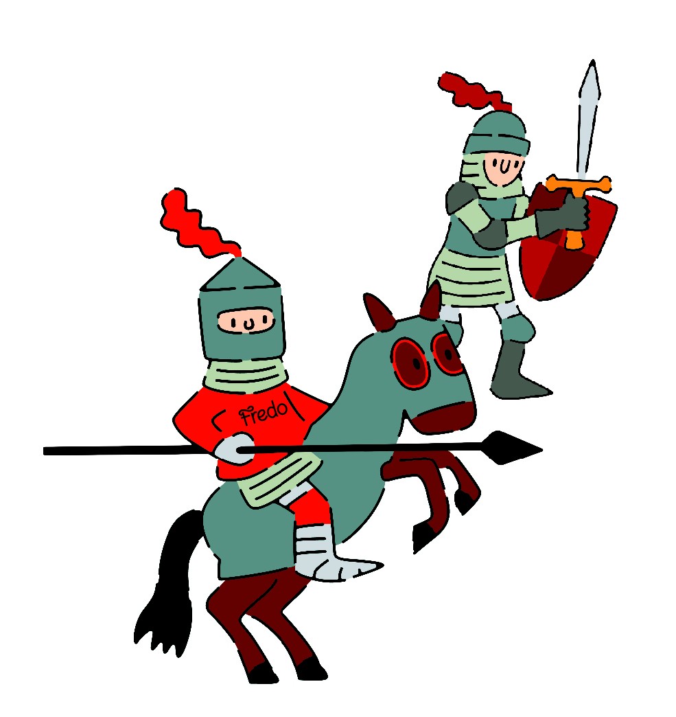 Djeco, Szablon do malowania RYCERZE