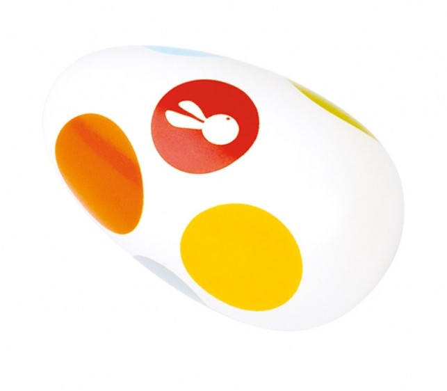 Janod, grzechotka jajko Confetti