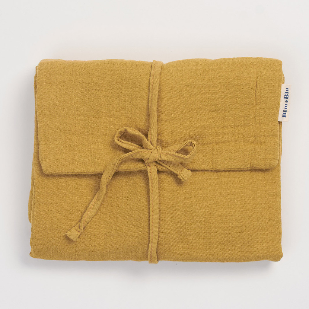 Bimbla, Musztardowa mata do przewijania w zestawie z pieluszkami