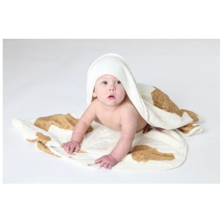 Dziecięcy Bambusowy Ręcznik, Krowie Łatki, Cuddlemoo Dziecięcy Bambusowy Ręcznik, Krowie Łatki, Cuddlemoo