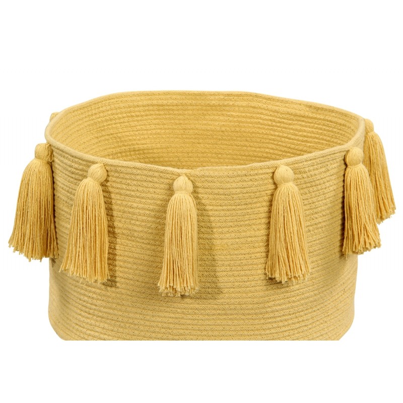 Lorena Canals, Basket Tassels Yellow Lorena Canals, Basket Tassels Yellow