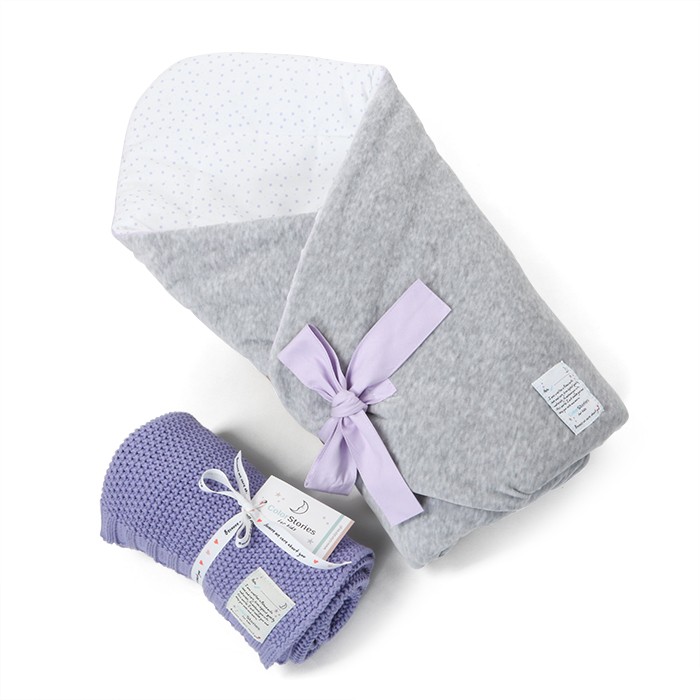 ColorStories, Rożek niemowlęcy Lavender Dots