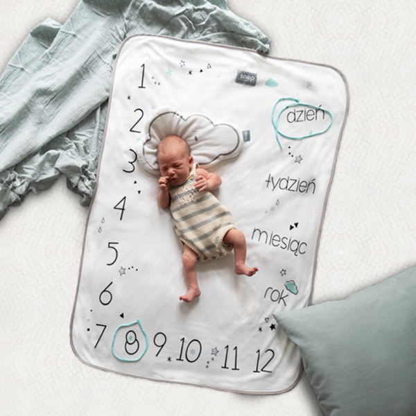 Snap the moment, foto-kocyk minty white Snap the moment, foto-kocyk minty white