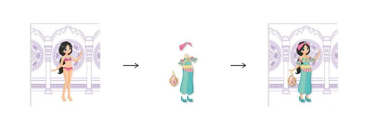 Janod, Zeszyt - kołonotatnik kreatywny Pokaz mody Szeherezada