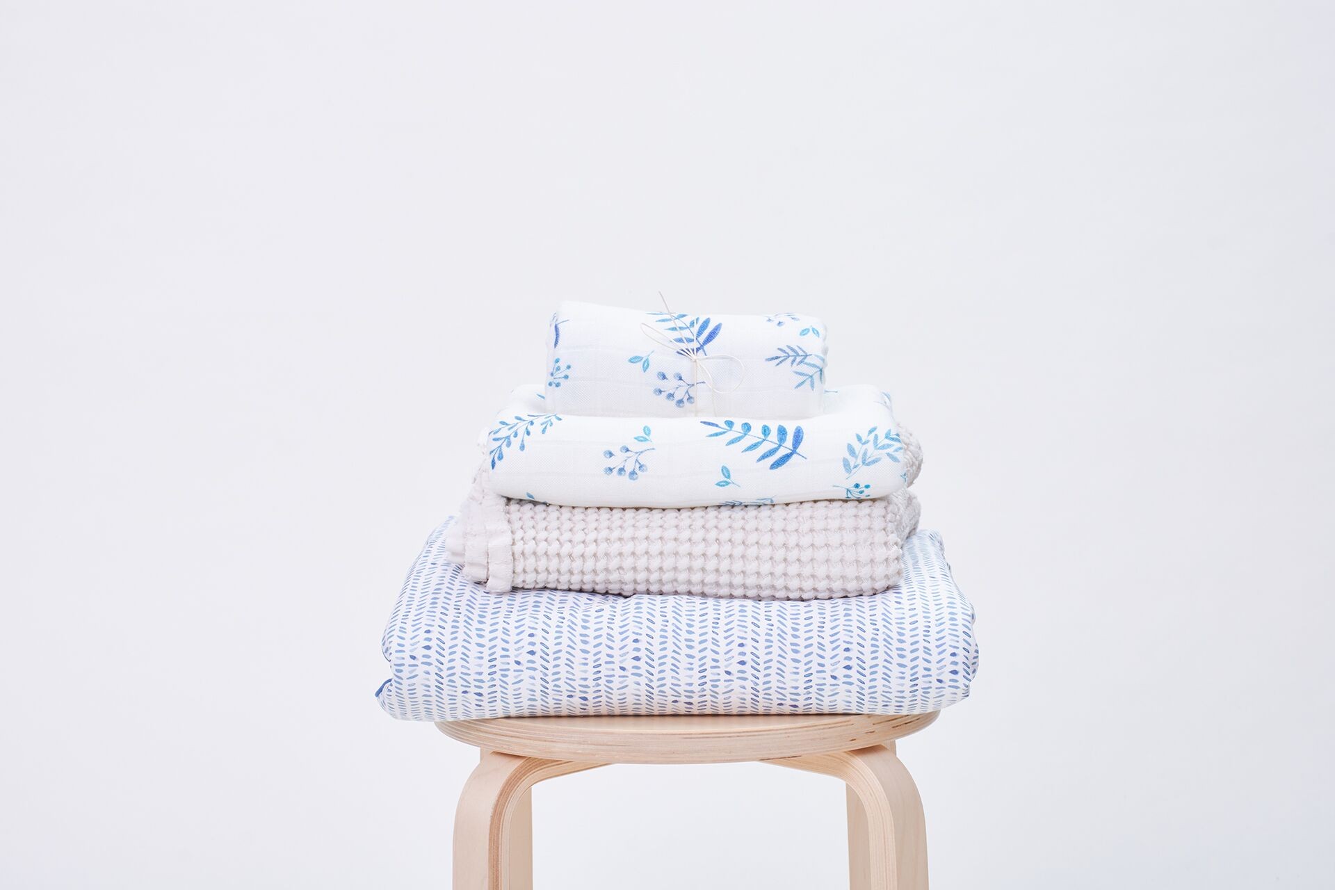 Bimbla, Wafelkowy kocyk lniany Bohem - ecru Bimbla, Wafelkowy kocyk lniany Bohem - ecru