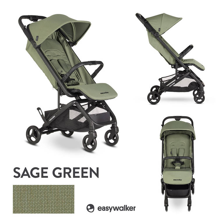 Easywalker, Miley² Kompaktowy wózek spacerowy z torbą transportową Sage Green Easywalker, Miley² Kompaktowy wózek spacerowy z torbą transportową Sage Green