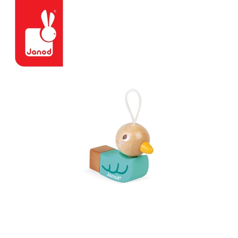 Janod, Drewniany gwizdek-ptaszek Pocket 2+