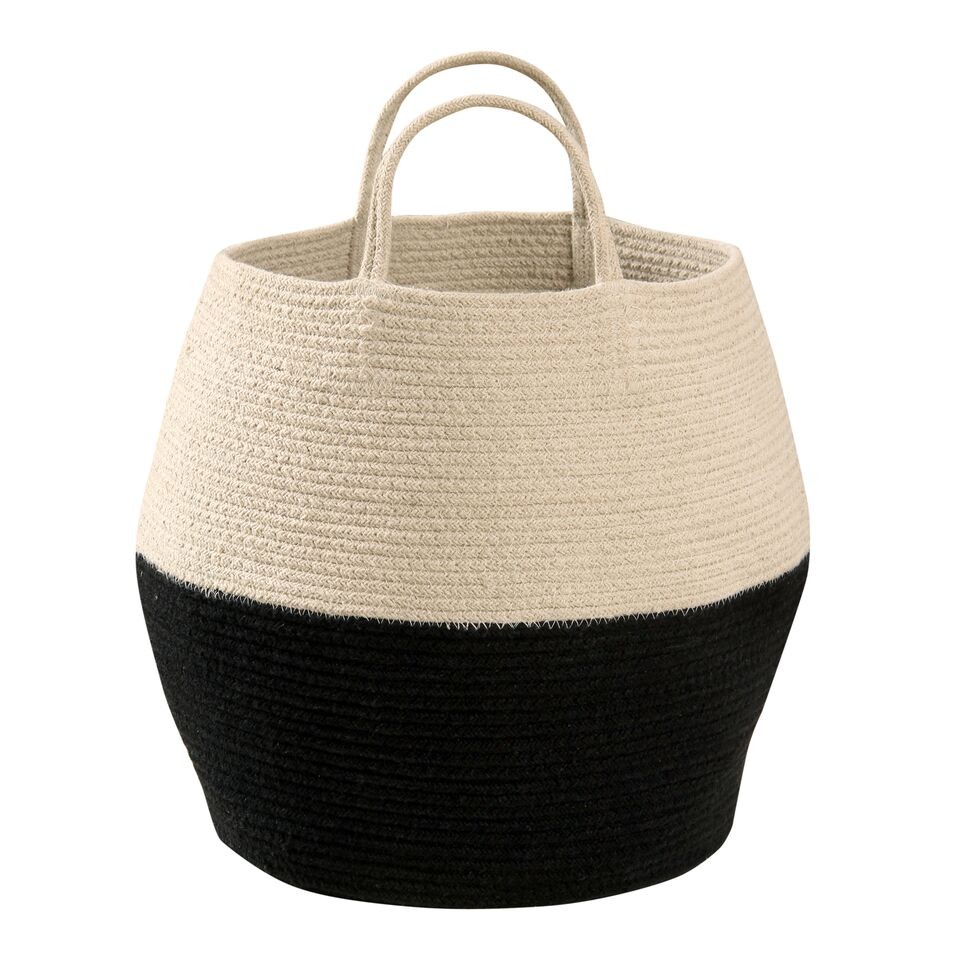 Lorena Canals, kosz ZOCO BLACK/NATURAL Lorena Canals, kosz ZOCO BLACK/NATURAL