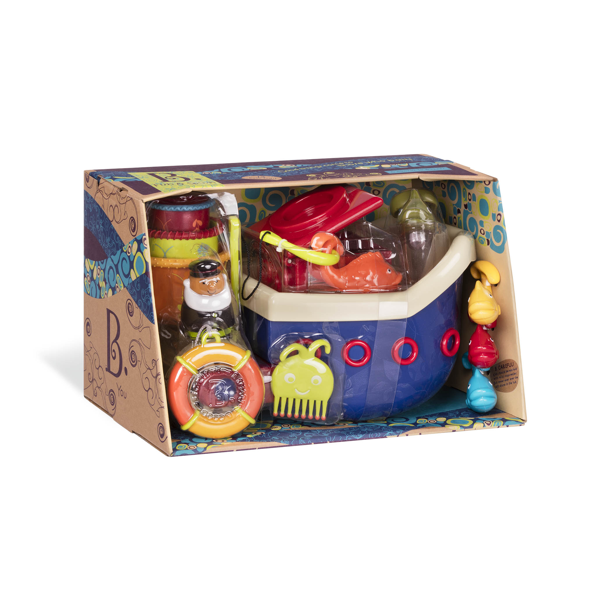 Btoys, zestaw do kąpieli  duży statek z akcesoriami