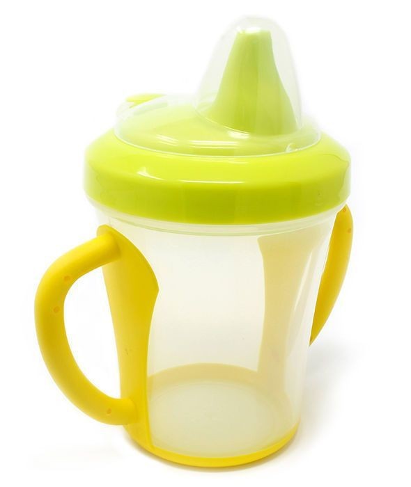 Poupy, Kubek Niekapek z Uchwytami, Zielony, 270 ml, 4m+ Poupy, Kubek Niekapek z Uchwytami, Zielony, 270 ml, 4m+