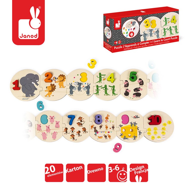 Janod, Puzzle Uczę się liczyć