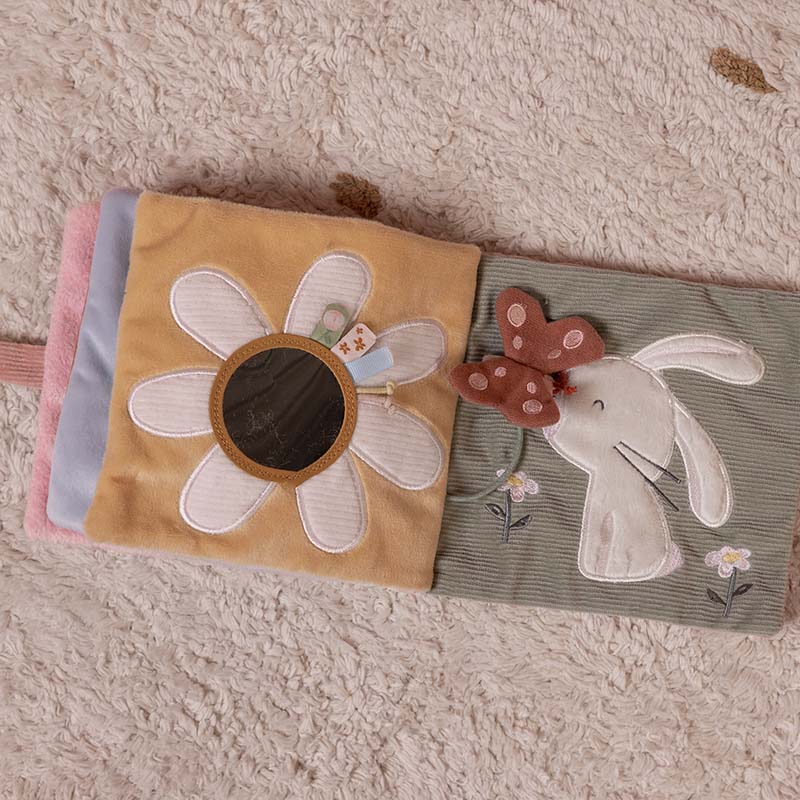 Little Dutch, Duża książeczka sensoryczna Flowers & Butterflies