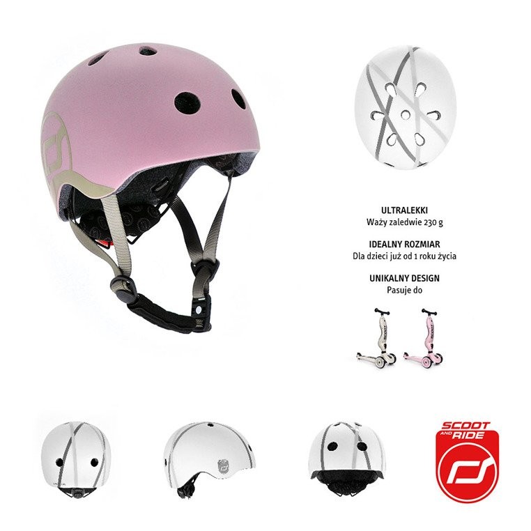 Scootandride, Kask dla dzieci 1-5 lat Rose