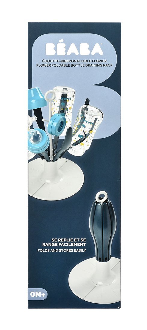 Beaba Składana suszarka do butelek i smoczków Kwiat blue KOLEKCJA 2017 Beaba Składana suszarka do butelek i smoczków Kwiat blue KOLEKCJA 2017