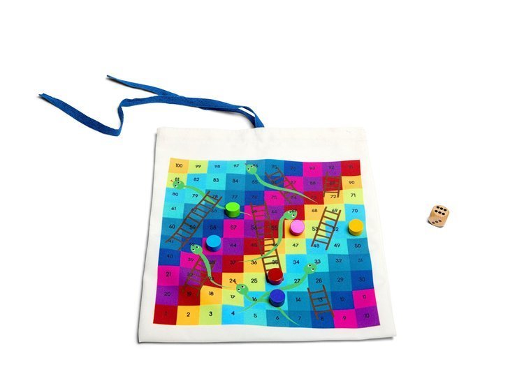 BS Toys, Podróżna gra 2w1 - chińczyk, drabinka BS Toys, Podróżna gra 2w1 - chińczyk, drabinka