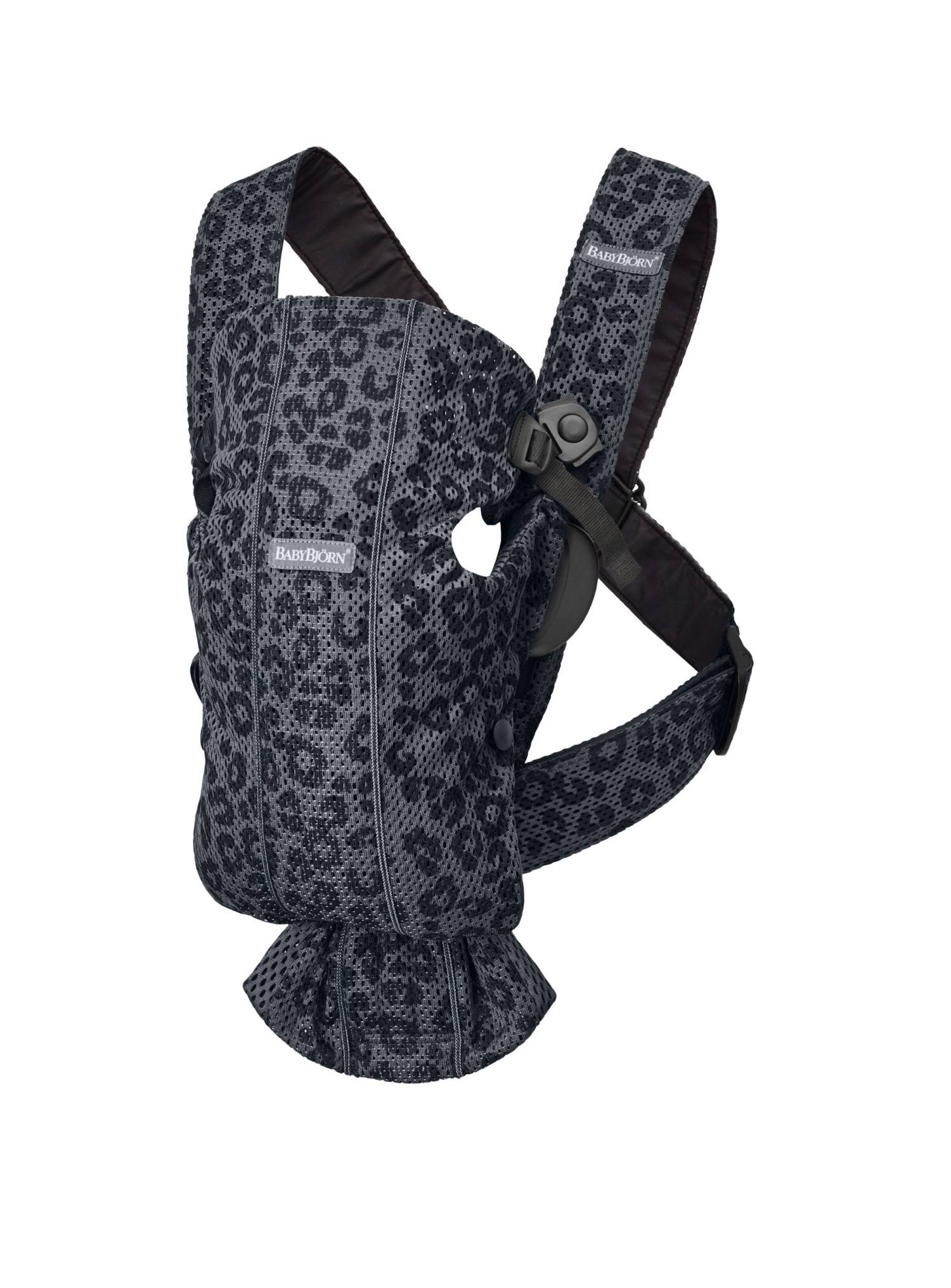 BabyBjorn, MINI 3D Mesh – nosidełko, Antracytowy/Leopard