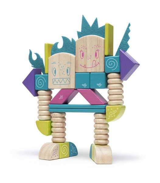 Tegu, Drewniane klocki magnetyczne STICKY MONSTERS Beans & Tumtum Tegu, Drewniane klocki magnetyczne STICKY MONSTERS Beans & Tumtum