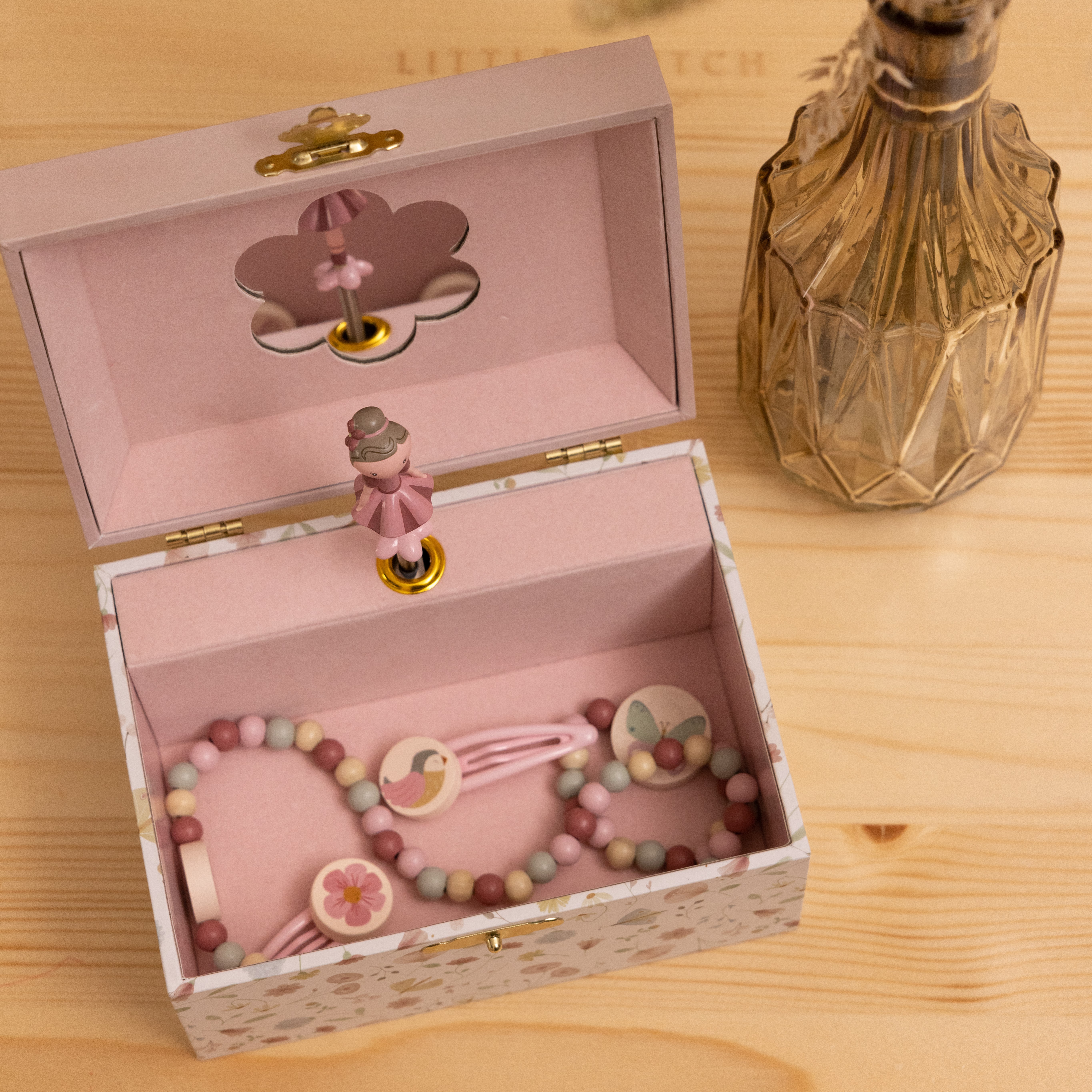 Little Dutch, Biżuteria drewniana Flowers & Butterflies Little Dutch, Biżuteria drewniana Flowers & Butterflies