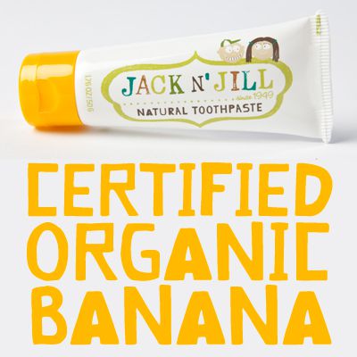 Naturalna Pasta do zębów, organiczny banan i Xylitol, 50g, Jack N'Jill Naturalna Pasta do zębów, organiczny banan i Xylitol, 50g, Jack N'Jill