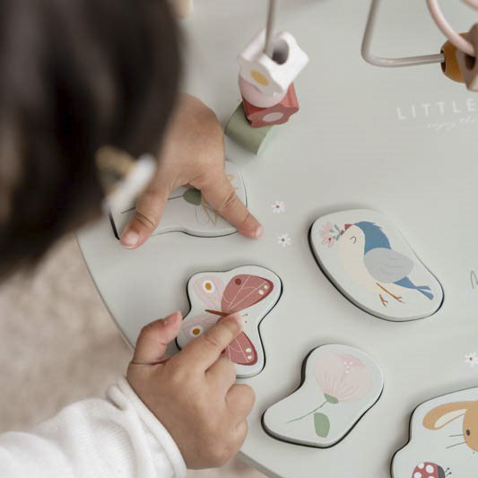 Stolik edukacyjny drewniany Flowers & Butterflies Little Dutch  Stolik edukacyjny drewniany Flowers & Butterflies Little Dutch