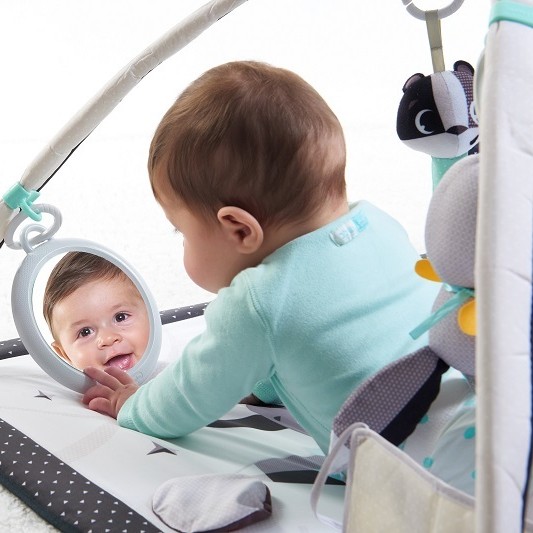 Tiny Love, Gimnastyka dla bobasa z pałąkami - Magiczna Kraina - czarno-biała