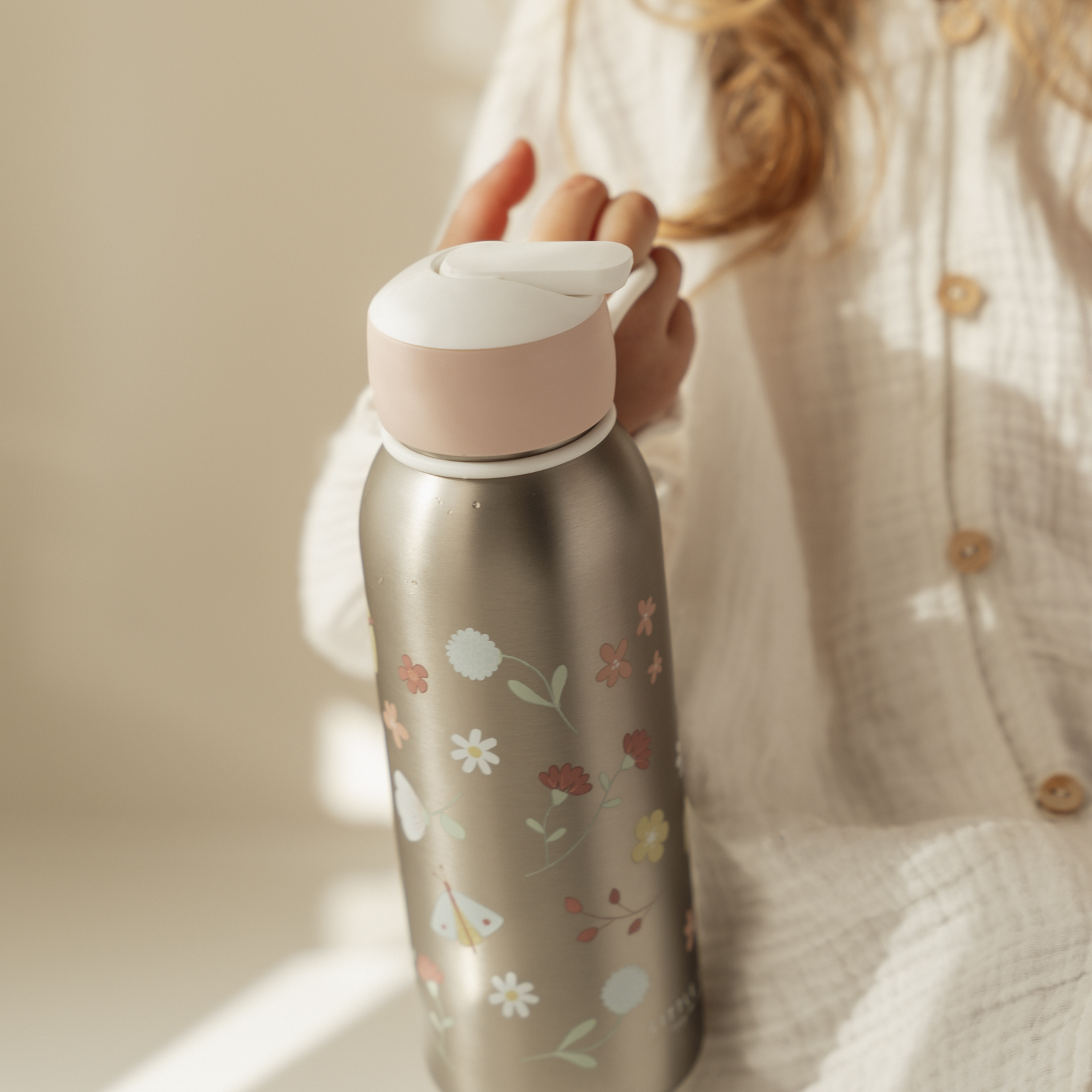 Little Dutch,  Bidon termiczny 350 ml Flowers & Butterflies