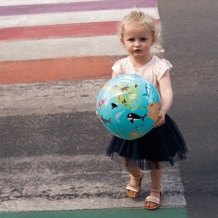 Scratch, Piłka dmuchana Mapa Świata 40 cm