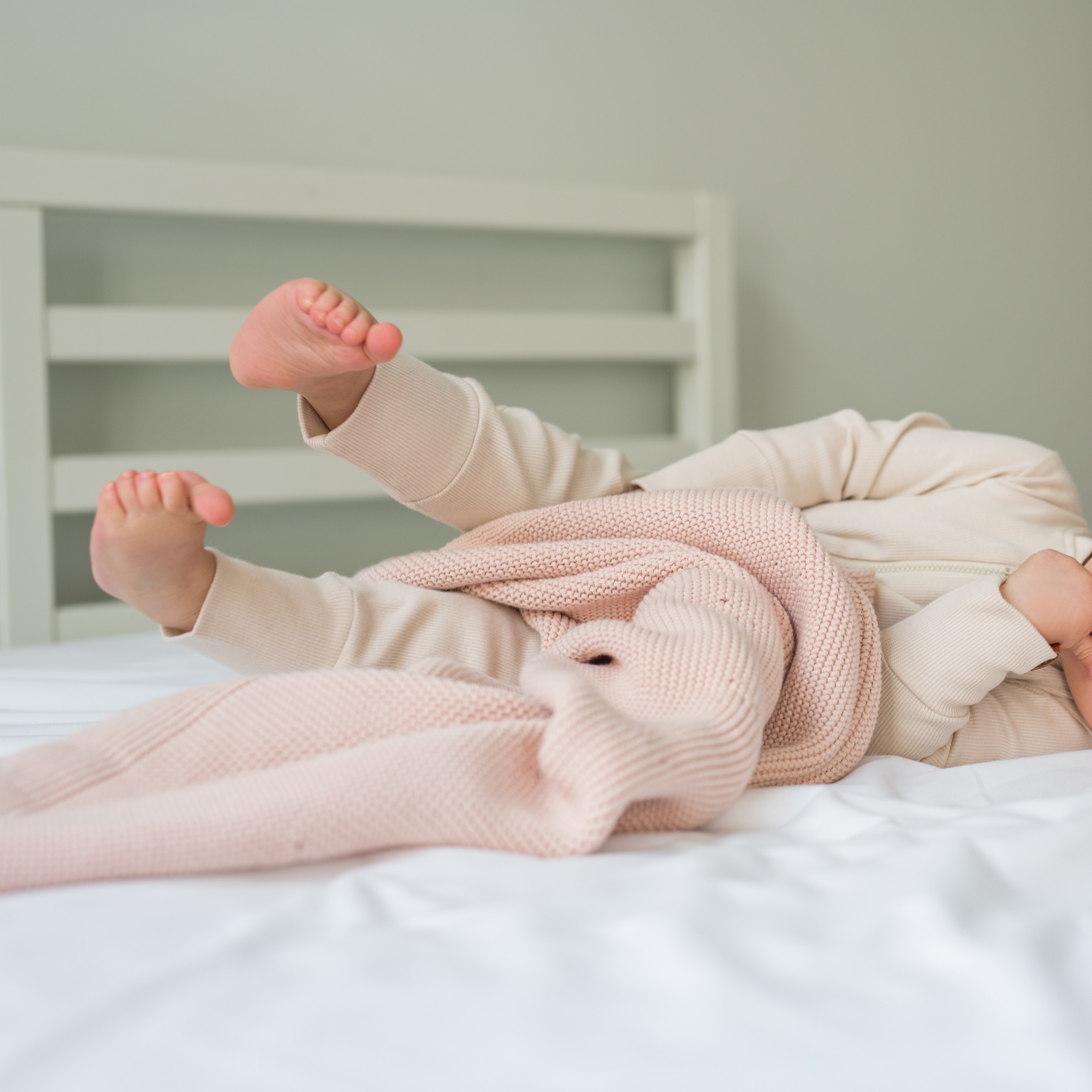 Poofi, Kocyk bawełniany Paris - brzoskwiniowy