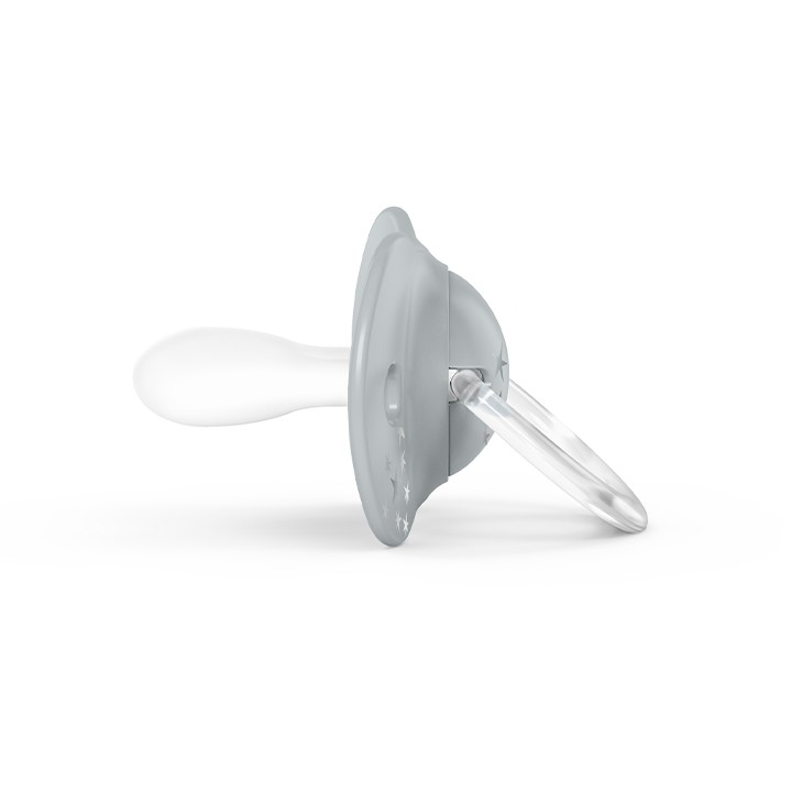 Suavinex, Smoczek fizjologiczny SX PRO Spread Joy +18m - szara korona