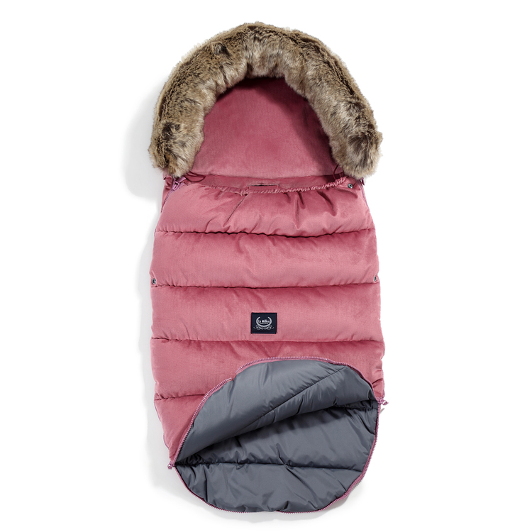 La Millou, Velvet Collection - Aspen Winterproof Stroller Bag Uni - Mulberry
