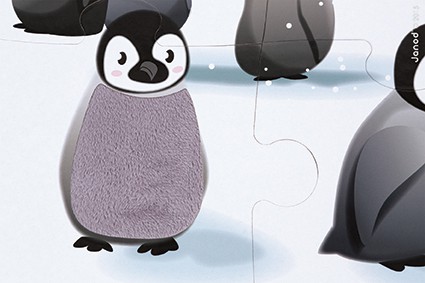 Janod, puzzle sensoryczne 20 elementów Lodowa kraina Janod, puzzle sensoryczne 20 elementów Lodowa kraina