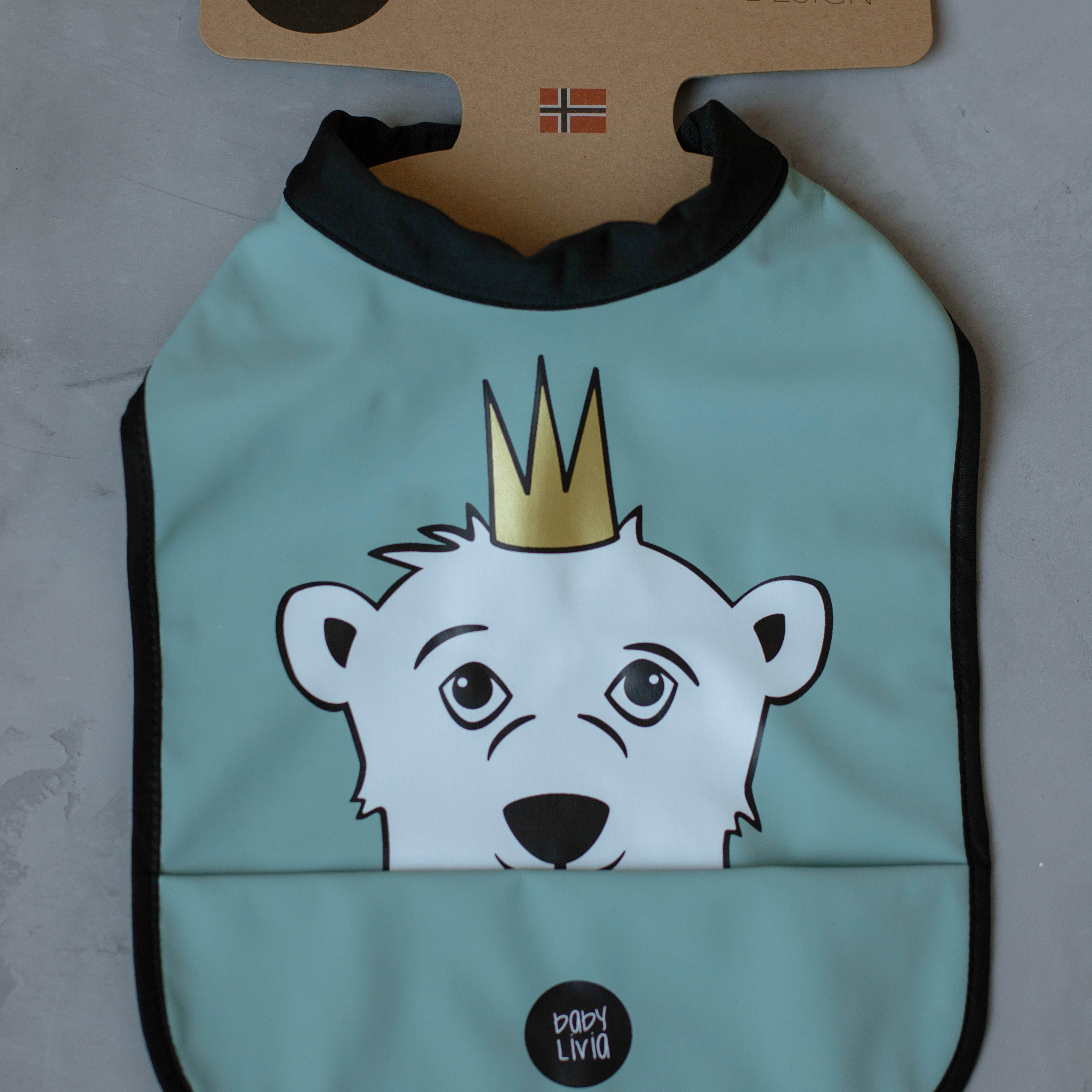 Baby Livia, Śliniak Mint Miś Baby Livia, Śliniak Mint Miś