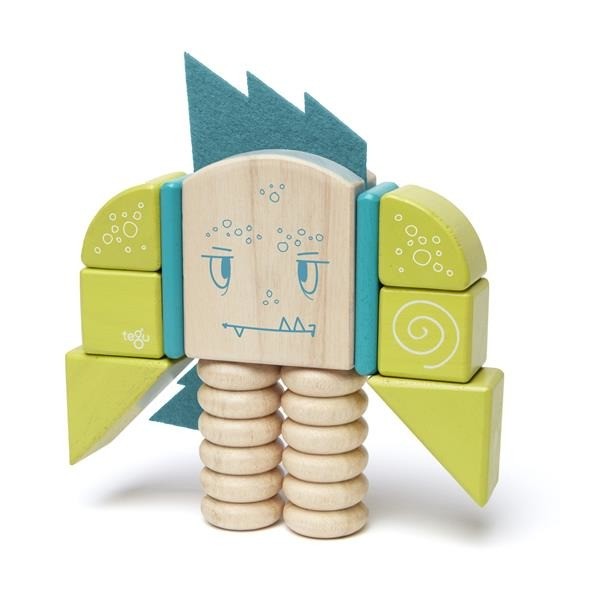 Tegu, Drewniane klocki magnetyczne STICKY MONSTERS Zip Zap